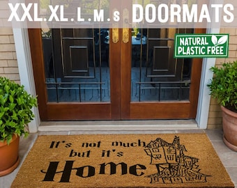 Wizard Home Extra Large Doormat, Natural Eco Friendly Coir Rubber Double Door Mat Funny Welcome Magical Fantasy Geek Gift 87