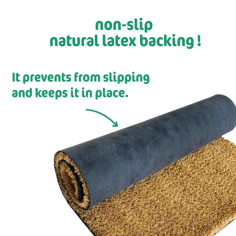 Personalized Address Extra Large Doormat Natural Eco Friendly Coir