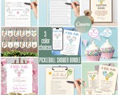 Pickleball Baby Shower Template Bundle: Editable Canva Invitations (Digital Download)