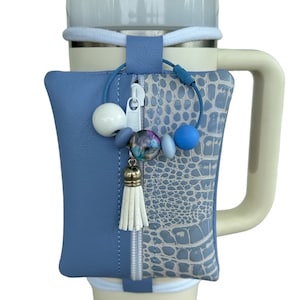 Accesorio de la Copa Stanley/ Cartera para la Copa Stanley/ Monedero con cremallera/ Cartera de piel de serpiente