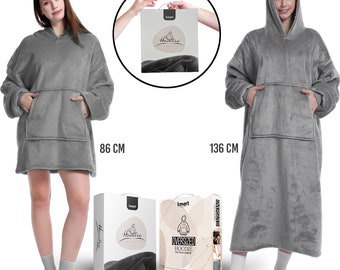 Oversized Blanket Hoodie for Men & Women, Blanket Hoodie and Giant Pocket SuperSoft Warm Cozy Wearable, Premium Quality with Giftbox packing