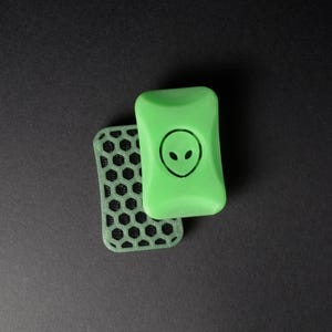 Martian - 3 Click Fidget Slider 3D Printed Glow In The Dark Fidget Toy