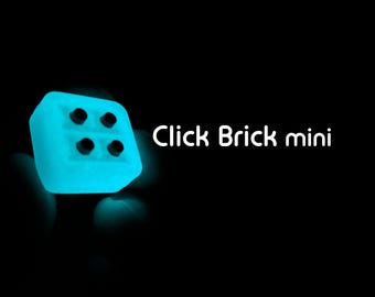 Click Brick Mini - 3D Gedrucktes Fidget Spielzeug nachtleuchtend