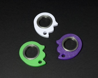 Ghost-sleutelhanger Fidget Spinner 3D-geprint Glow In The Dark Fidget-speelgoed