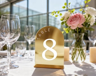 Numeri per tavolo da matrimonio ad arco con supporto in