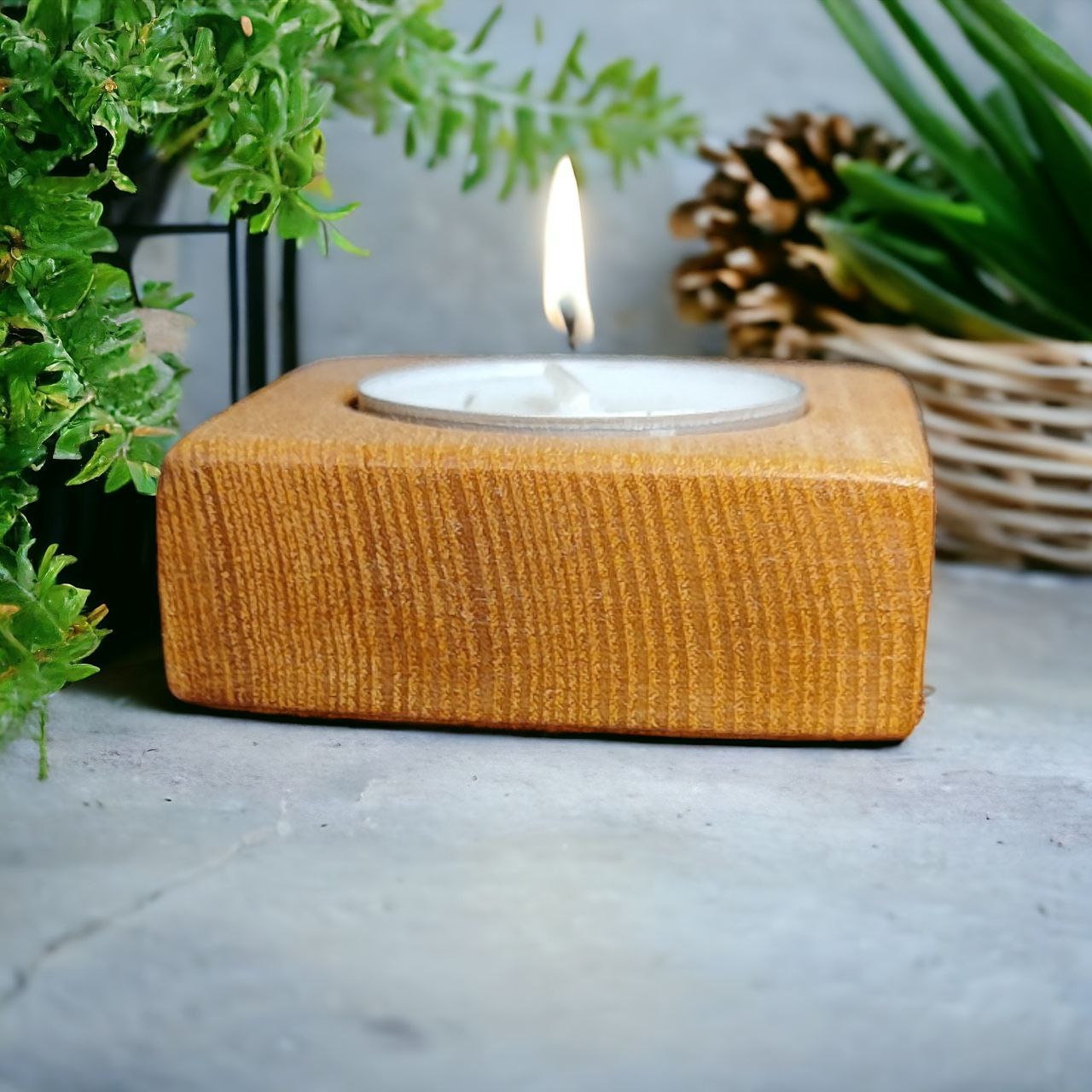 Pine Candle Holder - Etsy Canada