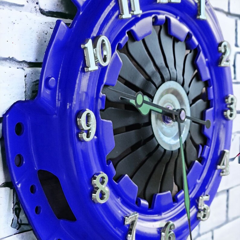 Metal Wall Clock, Automotive Wall Art, Gifts for Car Lovers, Car Shop