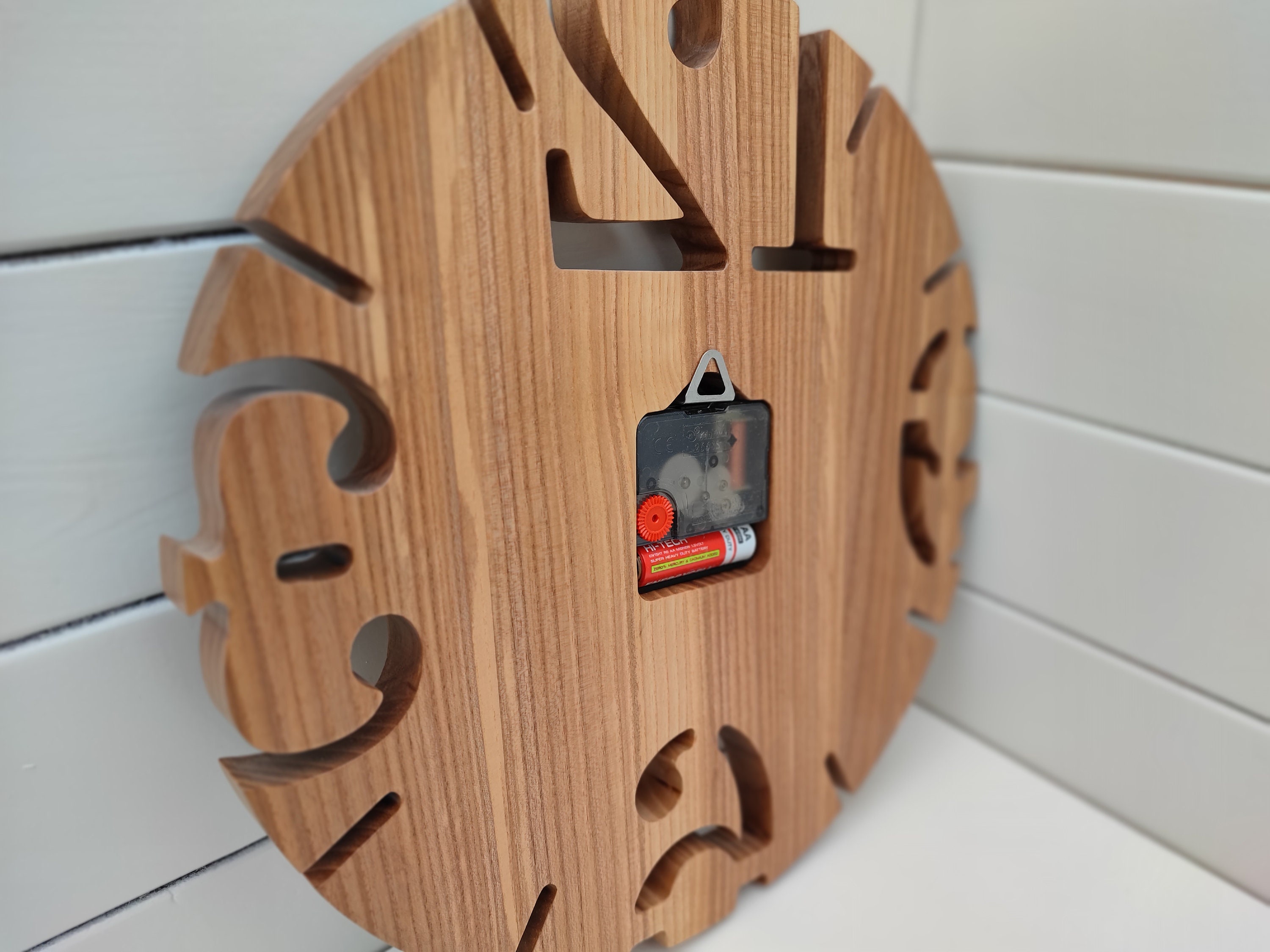 Handmade Wooden Wall Clock Made of Oak Wood, Wood Clocks, Room Decor ...