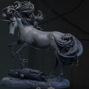 3D-stl-model, stl om af te drukken, 3d-printer en afdrukbestanden, 3d stl-tekenbestanden, 3d-paardmodel, 3d fantastisch eenhoornmodel, stl-model, 3d-afdruk