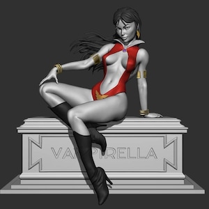 3d printing files,stl for print,digital print,3d printer files,3d stl model,3d model,3d vampire girl figure,3d vampire woman,3d fantasy file
