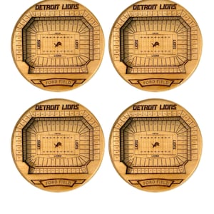 Custom 3D Laser Engraved Stadium Coasters