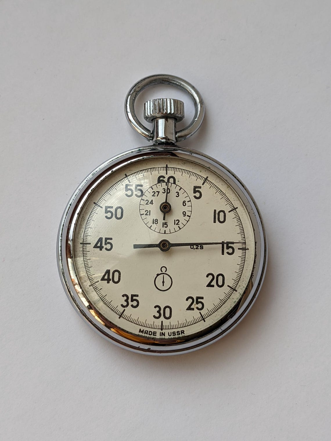 Vintage Soviet mechanical stopwatch AGAT made in USSR, photo 4 sur 5