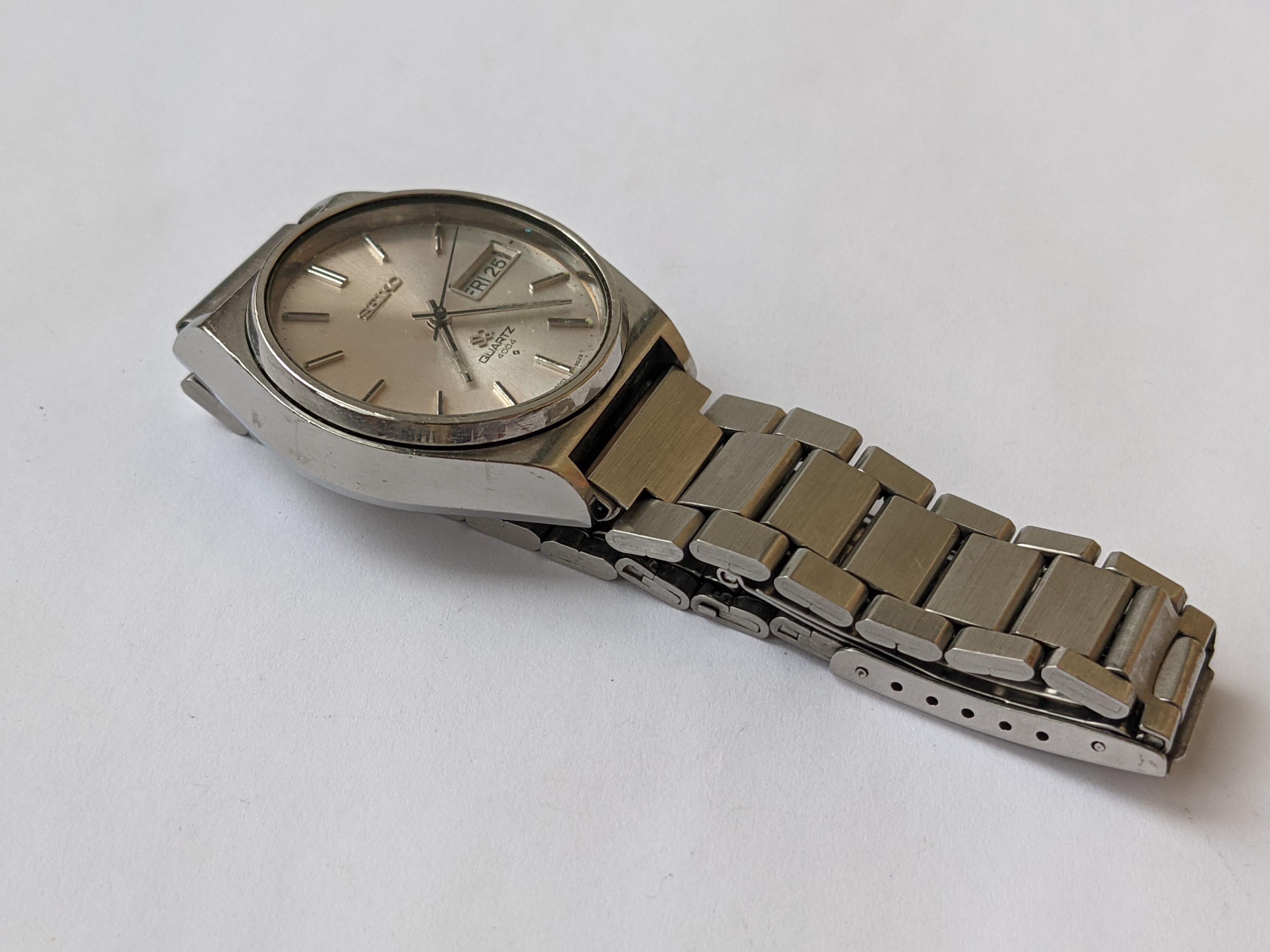 Vintage Seiko Men's Watch 4004 SQ Quartz Japan 0903-8029T New