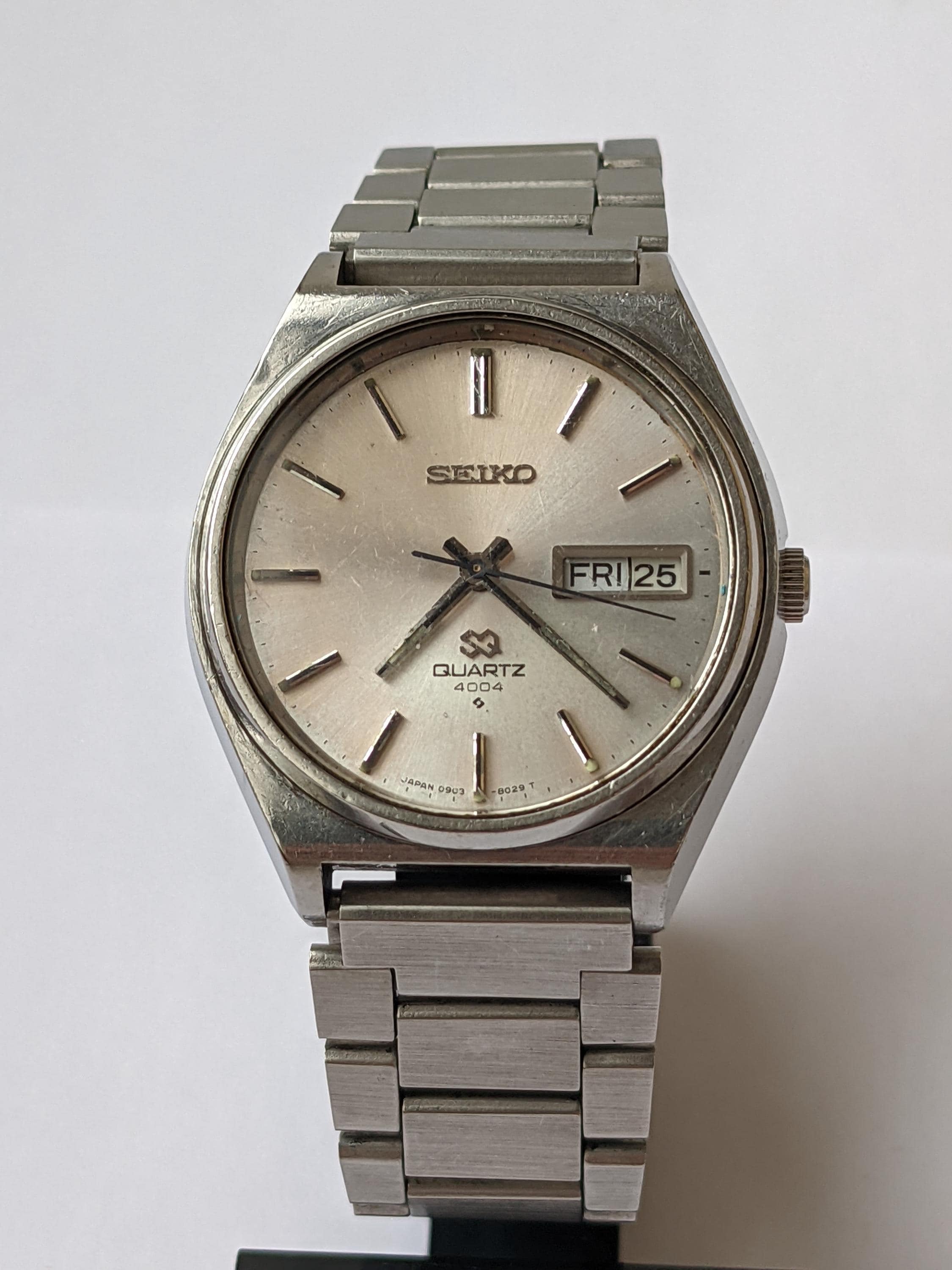 Vintage Seiko Men's Watch 4004 SQ Quartz Japan 0903-8029T New