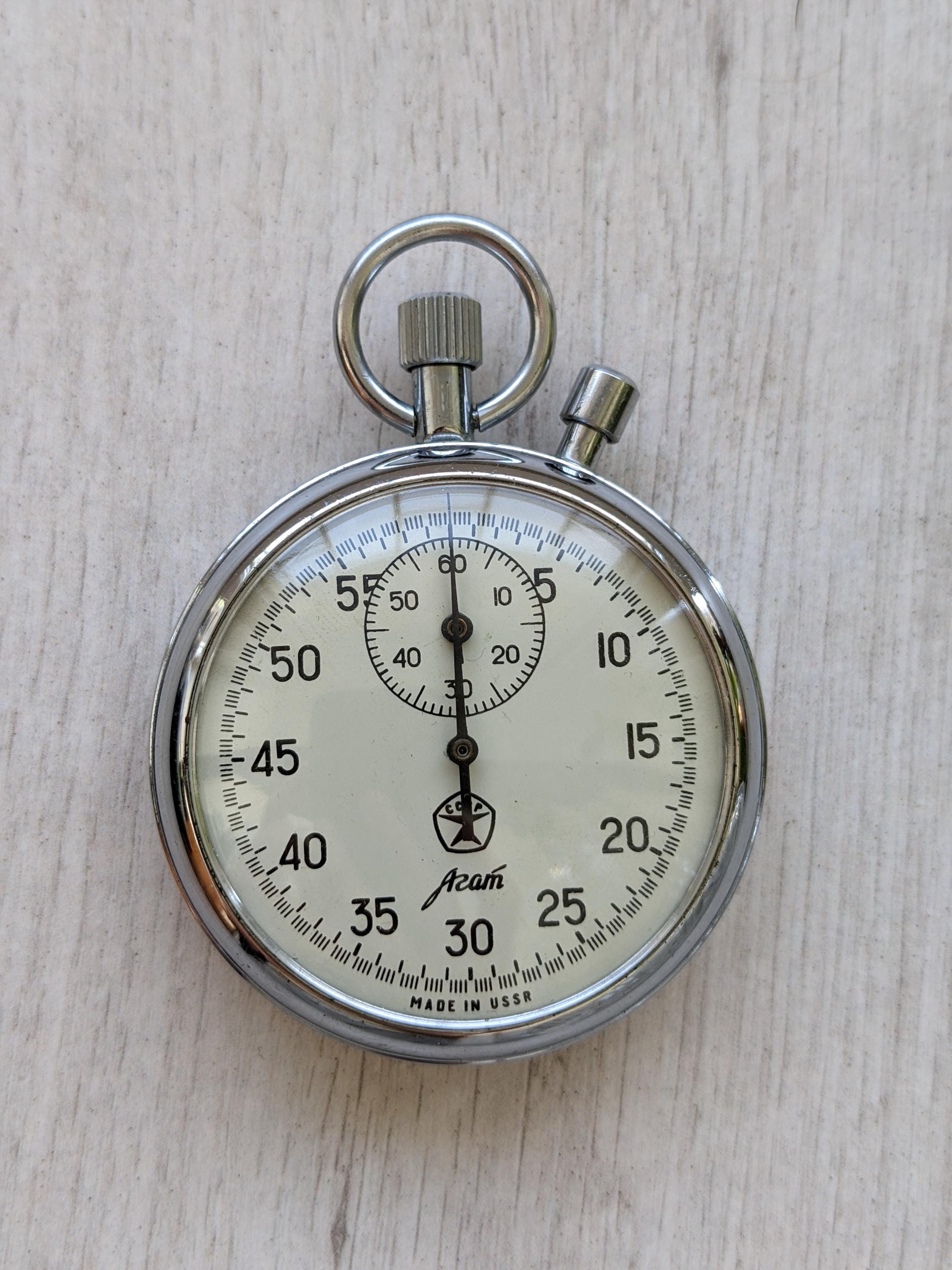 AGAT CHRONOMÈTRE / STOPWATCH MÉCANIQUE FABRIQUÉ EN URSS