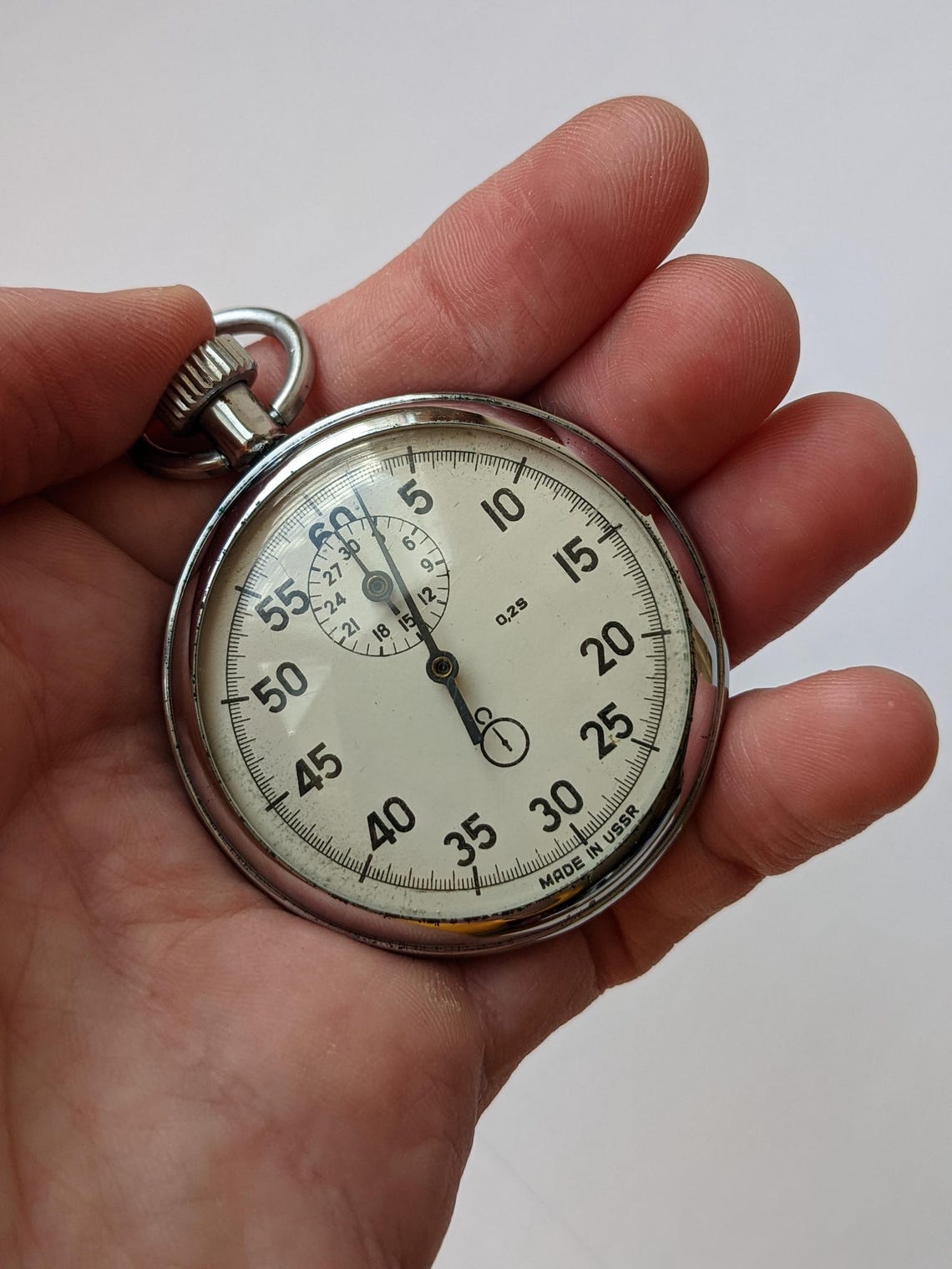 Vintage Soviet mechanical stopwatch AGAT made in USSR, photo 2 sur 5