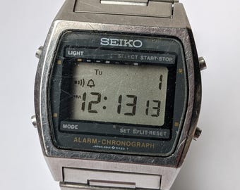 Vintage Seiko watch A914-5020 T works new battery mens watch digital