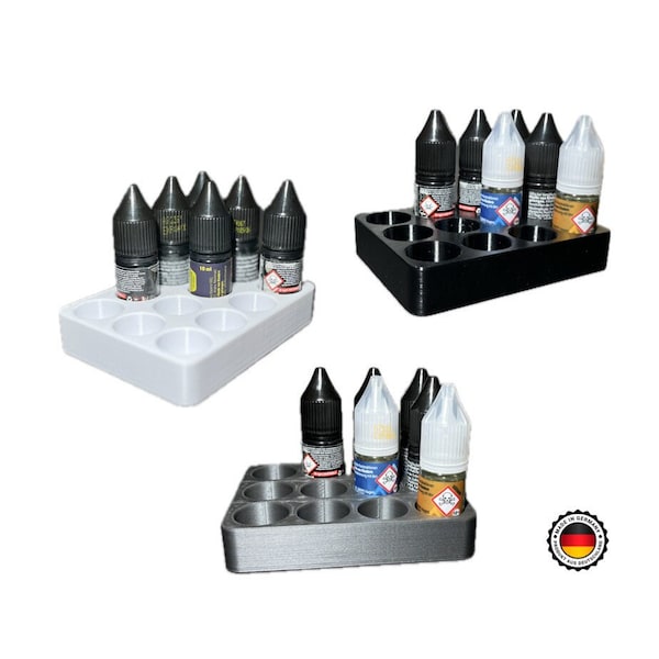 E Liquid Aufbewahrungsbox in 3x4 für Verdampfer Liquid Flaschen, zum organisierten Verstauen von Fläschchen