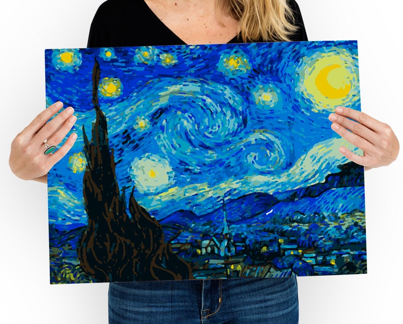 Color by Numbers, Paint by Numbers for Adult, Van Gogh the Starry Night ...