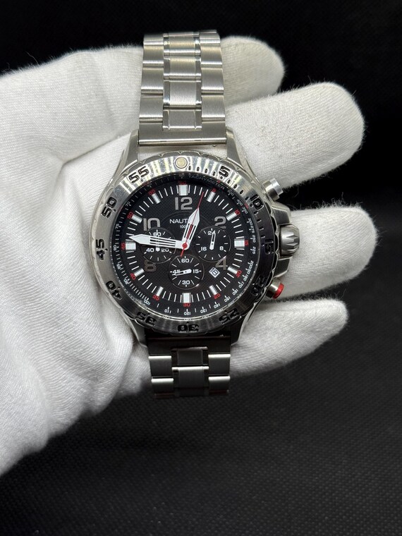 Nautica NST Chronograph Stainless Steel Bracelet Watch N14536G