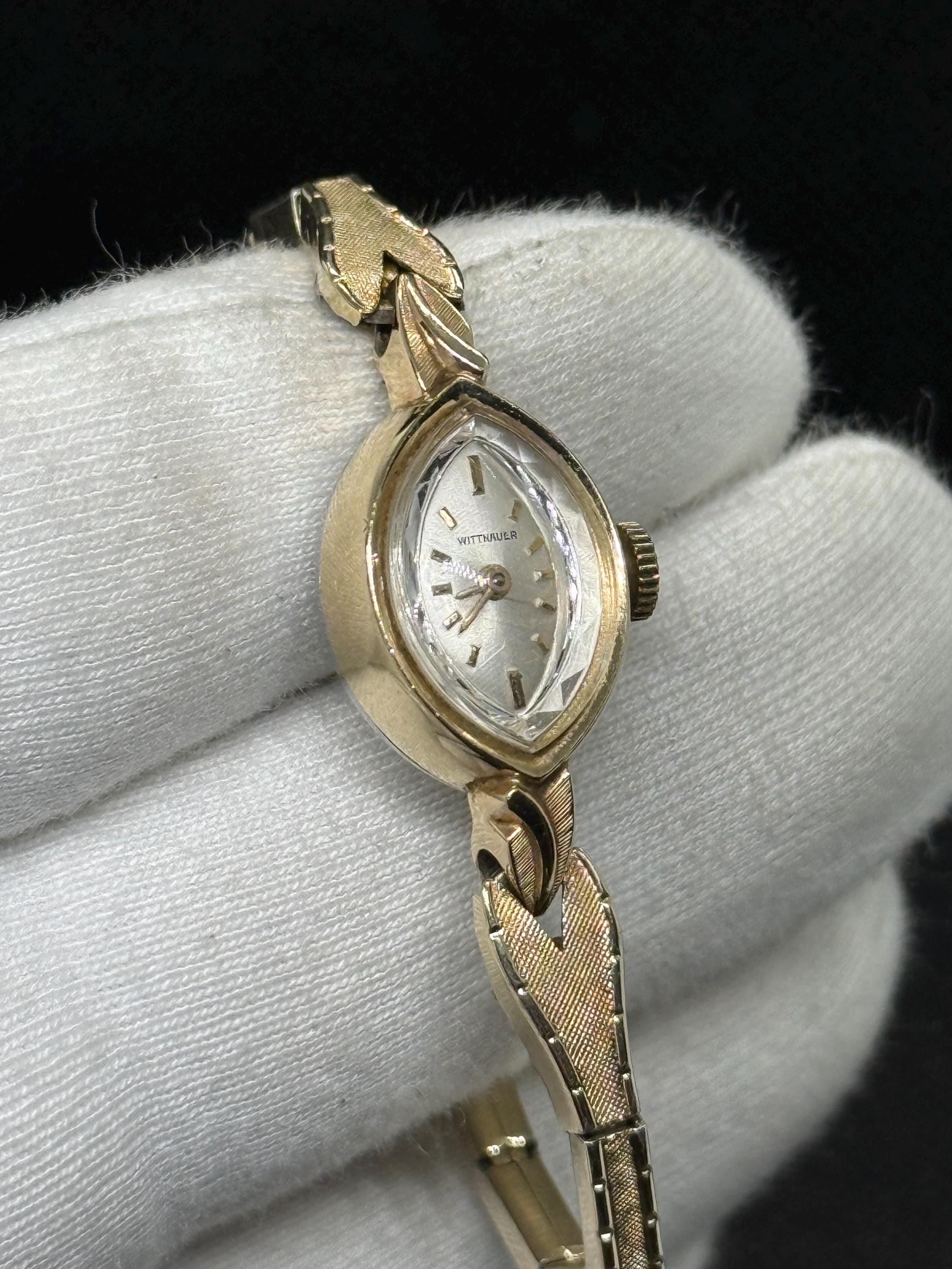 Vintage Wittnauer Ladies Gold Tone Cocktail Watch Speidel USA Expansion Band Wittnauer Women 17 Jewels Wristwatches for sale | eBay main image 2