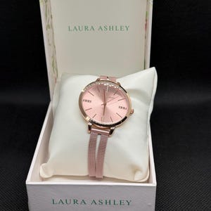 Laura Ashley Rose Gold Mesh Floral Watch Laura Ashley Women main image 3