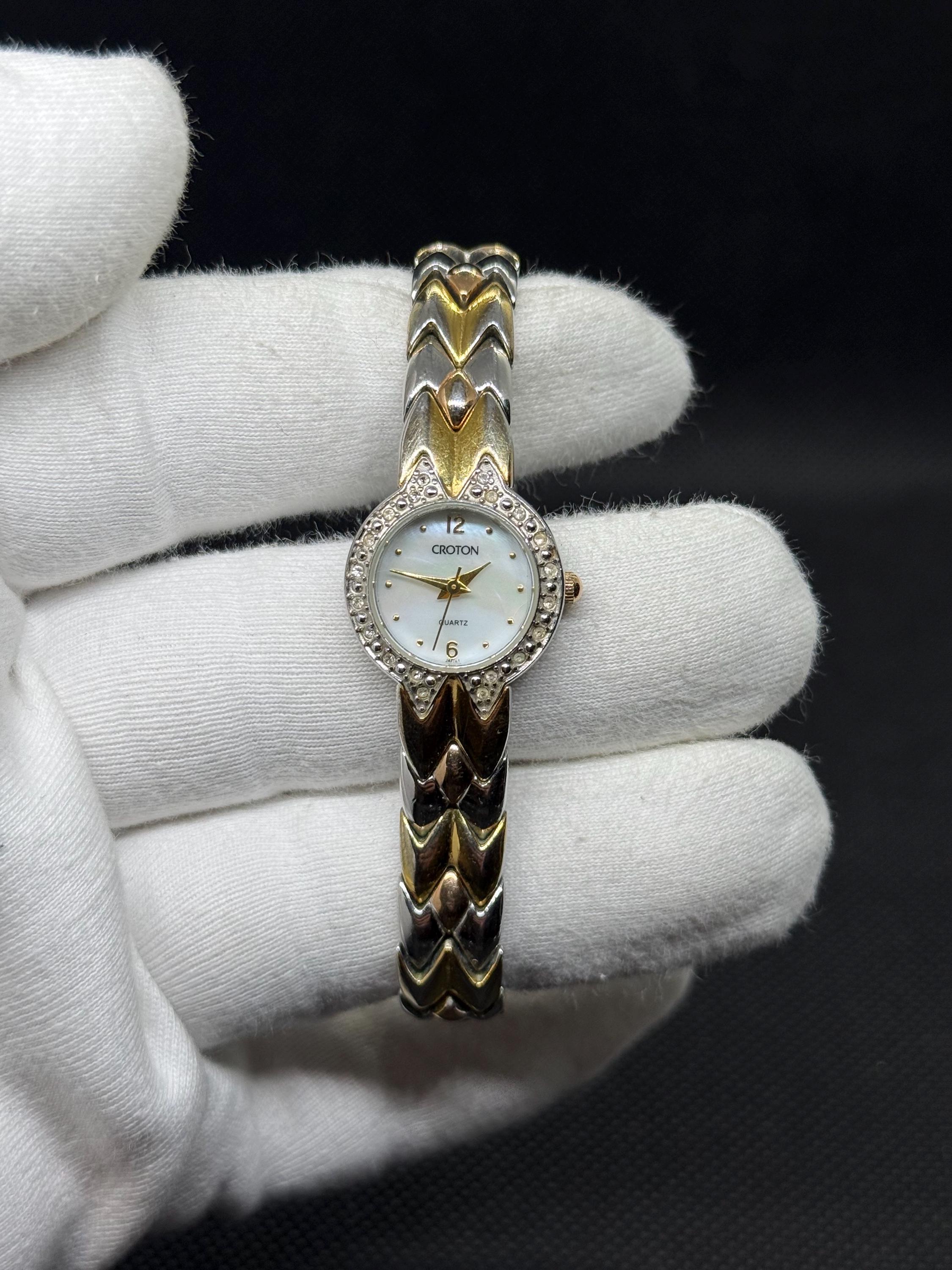 Vintage Ladies Croton Watch with 4 changeable Bezels Similar Items to Croton Watch 14K. White Gold 17 Jewels  main image 3