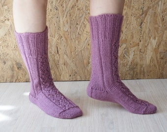 Organic Wool Socks, Knitted Socks, Handmade Socks, Casual Socks, Cute Socks, Organic Wool