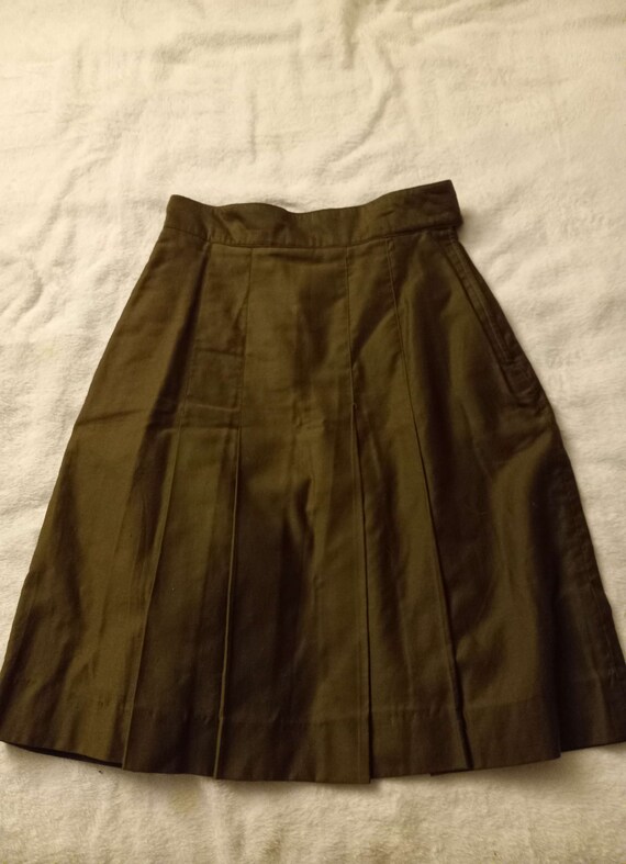 Vintage August Max Brown Skirt - Size 6 - 1990s/20