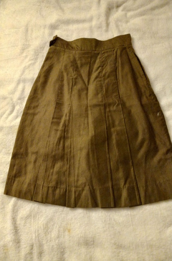 Vintage August Max Brown Skirt - Size 6 - 1990s/2… - image 2