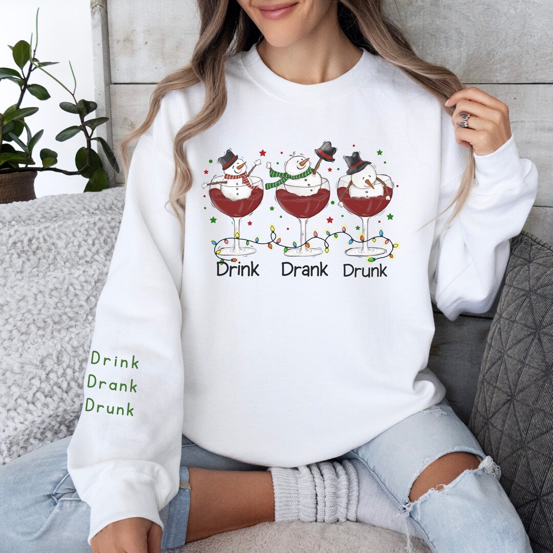 Funny Christmas Sweatshirts, Crewneck Holiday Sweater, Gift for Her