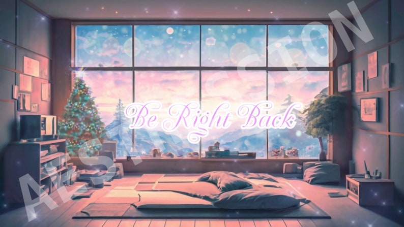 Christmas Vtuber Background, Retro Twitch Animated Background, Anime ...