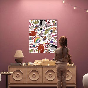 Arte personalizada | Presente personalizado | Colagem de Criança | Presente para a mãe | Pai | Vovó | Vovô | Arte de parede | Lembrança de família | Presente de aniversário | Memória