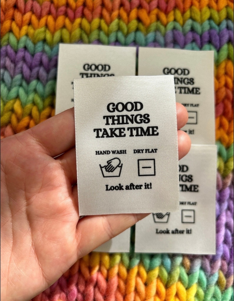 Woven Craft Handmade Clothing Care Instructions Labels Slow Fashion
