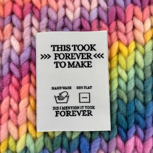 Slow Labels Luxury Multipack ‘slow Fashion’ Woven Clothing Care Labels X 5 Labels ...