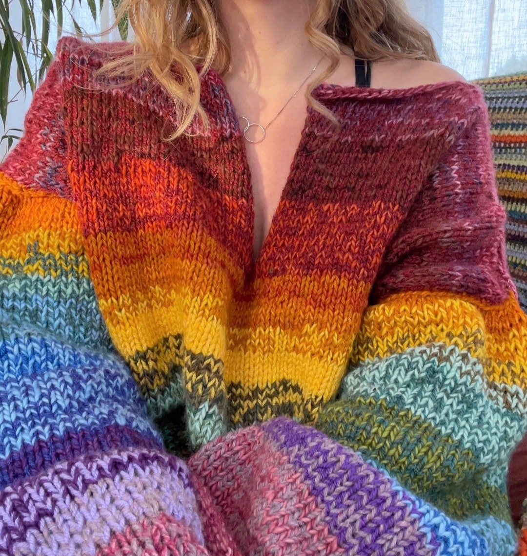 小物 90s OLD GAP Rainbow Knit Muffler. il_fullxfull.5692658808_58gu.jpg