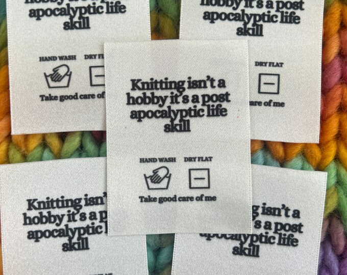 Slow Labels Multipack ‘slow Fashion’ Woven Clothing Care Labels X 5 Labels - Etsy