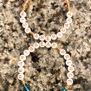 Miss Americana &  Heartbreak Prince beaded friendship bracelet.