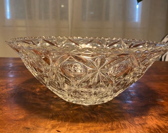 coupe en cristal, vintage, vide poche cristal, saladier vintage, cristal de  France, années 70, rare, art déco, Très bon état.