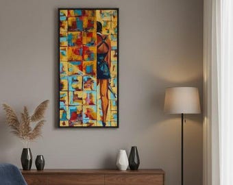 Pintura acrílica 3D de Nikita Luc Besson, 40 x 80 cm