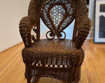 Rattan chair for children aged around 6 years