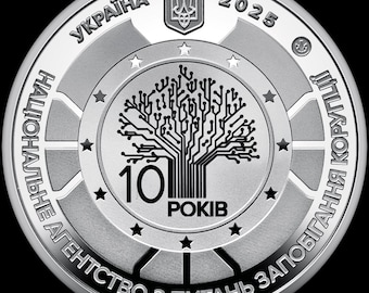 Ukraiński medal pamiątkowy – 10 lat Narodowej Agencji ds. Zapobiegania Korupcji (NACP) | 2025