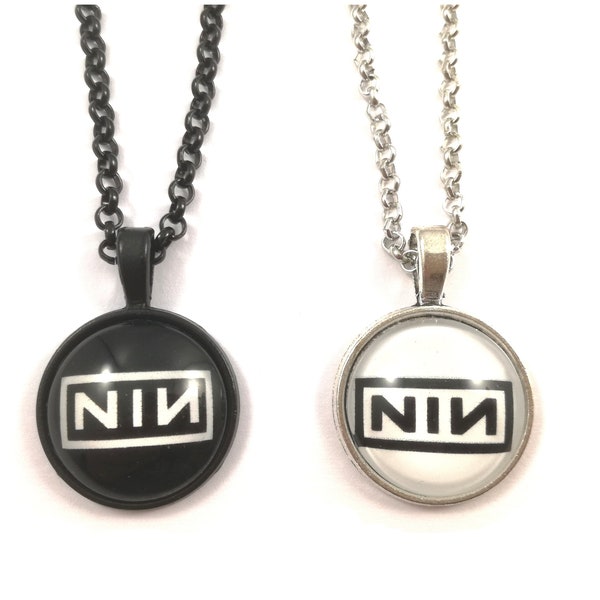 NIN NECKLACE, Nine inch nails, Music jewelry, Nin, NIN jewelry, Nin Gift