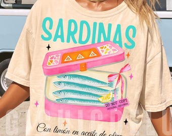 Coquette Tinned Sardines PNG Retro Sardines PNG Coastal Aesthetics Trendy Summer Vintage Design Girly Beach Fishermanscore, Trendy Sardine