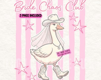 Goose Bachelorette PNG, Cowgirl Bridal Party Design, The Bach Club Png, Bridesmaid Png, Bridesmaid Gift, Future Mrs Png, Trendy Png, Digital