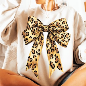 Leopard Kokette Bogen PNG, Leopard Bogen Png, Kokette Png Weiches Mädchen Png, Geparden Bogen Mädchen Sublimation, Girly Bogen Design, Kokette Shirt Design