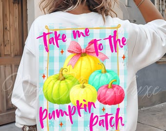 Pumpkin Patch PNG Fall Png Pumpkin Season Png Fall Pumpkin Bow Fall Shirt Sublimation DTF Boho Girly Thanksgiving Shirt Png Autumn Aesthetic