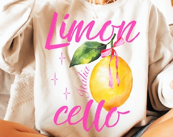 Limoncello PNG Shirt Sublimation and Dtf Design, Amalfi Coast Italy Png, Digital Download, Lemon Png, Summer Png, Tshirt Design, Trendy Png