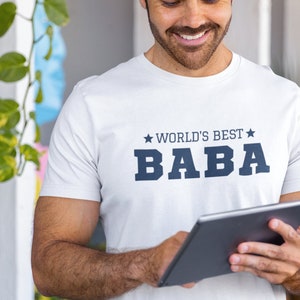 World&#39;s Best Baba Shirt Gift for Arab Dad Father&#39;s Day Birthday Gift for Dad Baba T-Shirt for Any Proud Dad Gift Idea for Arabic Muslim Man