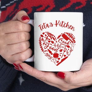 Teta Mug Teta Gift Arabic Gift Mother&#39;s Day Gift Bahrain Egypt Iraq Jordan Kuwait Lebanon Oman Palestine Qatar Saudi Arabia Sudan Syria Gift